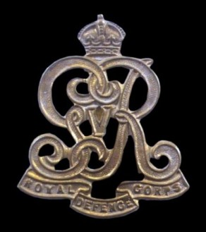 Regiment / Corps / Service Badge: Royal Defence Corps