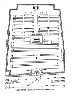 CWGC Cemetery Plan: RUE-DU-BOIS MILITARY CEMETERY, FLEURBAIX
