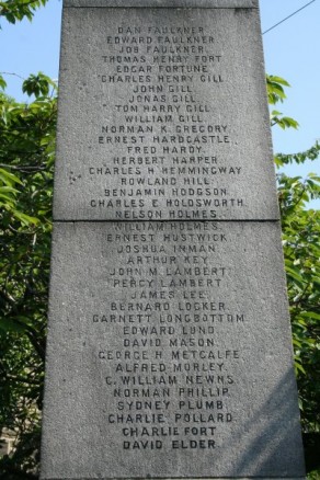 (1) War Memorial: detail no 2