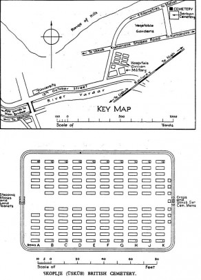 CWGC Cemetery Plan: SKOPJE BRITISH CEMETERY