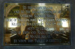 (2b) St Andrew's Church: private memorial plaque (Ambrose Slinger Briggs)