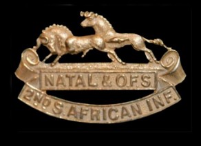 Regiment / Corps / Service Badge: South African Infantry, 2nd Regiment (Natal and O.F.S.)
