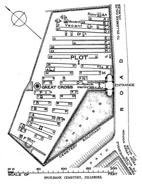 CWGC Cemetery Plan: SPOILBANK CEMETERY