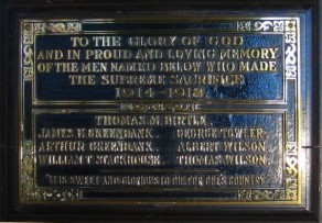 (2a) St Peter's Church: memorial plaque