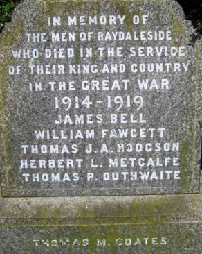 (1) War Memorial: detail