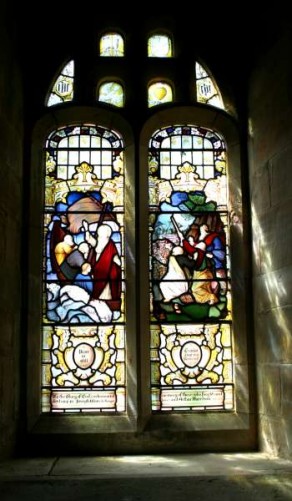 (1a) Church of St James the Less: stained glass memorial window (Arthur James Harrison & Joseph Winn)