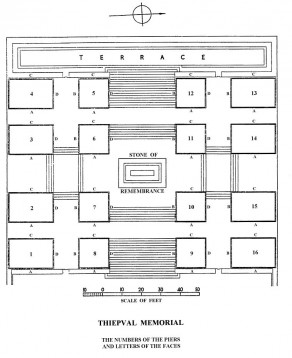CWGC War Memorial Plan: THIEPVAL MEMORIAL