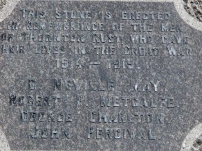 (1) Village Institute: stone memorial tablet - detail