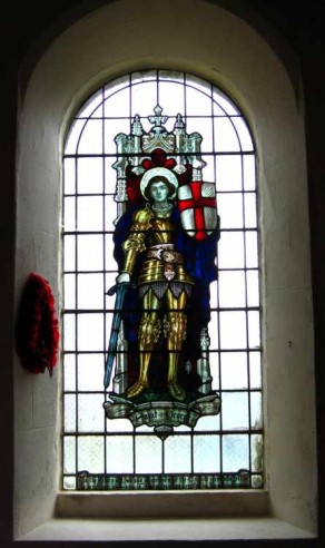 (2b) St Bartholomew's Church: stained glass memorial window