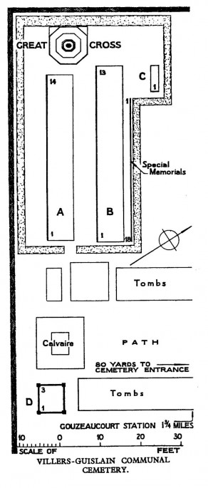 CWGC Cemetery Plan: VILLERS-GUISLAIN COMMUNAL CEMETERY