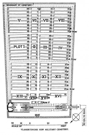CWGC Cemetery Plan: VLAMERTINGHE NEW MILITARY CEMETERY