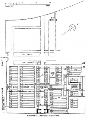CWGC Cemetery Plan: WIMEREUX COMMUNAL CEMETERY