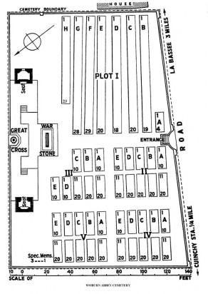 CWGC Cemetery Plan: WOBURN ABBEY CEMETERY, CUINCHY