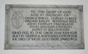 (1a) Holy Trinity Church: marble tablet