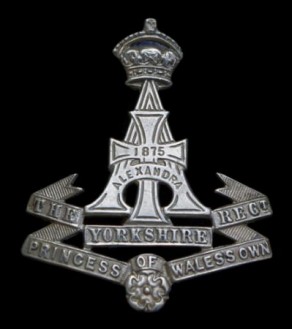 Regiment / Corps / Service Badge: Alexandra, Princess of Wales’s Own (Yorkshire Regiment)