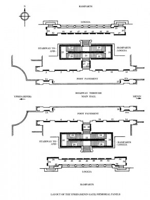 CWGC War Memorial Plan: YPRES (MENIN GATE) MEMORIAL